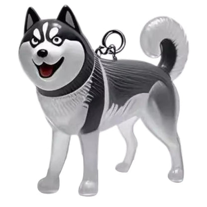 Clear Pet Hair Keychain Cute Dog Fur Keepsake Holder Creative Transparent Pet Hair Memorial Collection Pendant for Dog/Cat