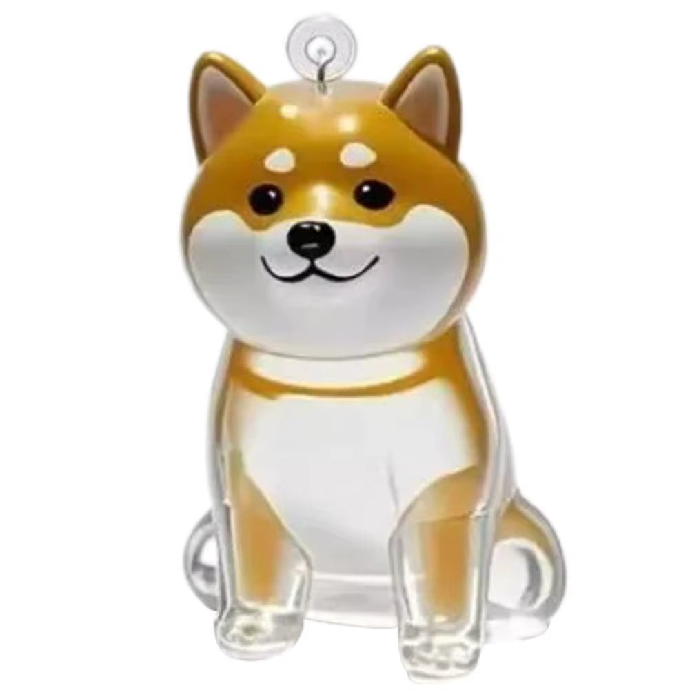 Clear Pet Hair Keychain Cute Dog Fur Keepsake Holder Creative Transparent Pet Hair Memorial Collection Pendant for Dog/Cat